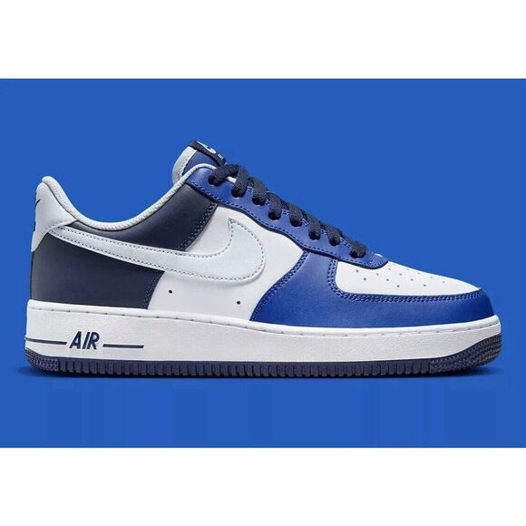 Nike Air Force 1 '07 LV8 Shoes White Game Royal Blue Retro FQ8825-100 Mens Sz 13 - Picture 3 of 10